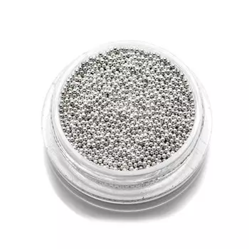 Бульонки металлические TNL, 0,8 мм, серебро, 7 гр