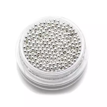 Бульонки металлические TNL, 1,5 мм, серебро, 7 гр