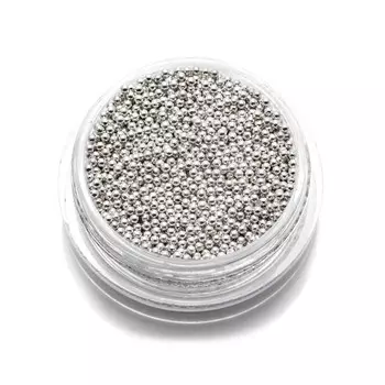 Бульонки металлические TNL, 1 мм, серебро, 7 гр