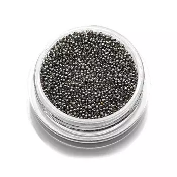 Бульонки стеклянные TNL «Мерцающий графит», 3 гр