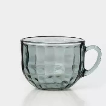 Бульонница с ручкой стеклянная Black Diamond, 670 мл