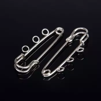 Булавка для подвесок PO-050, №02, (набор 2 шт) 505мм, цвет серебра