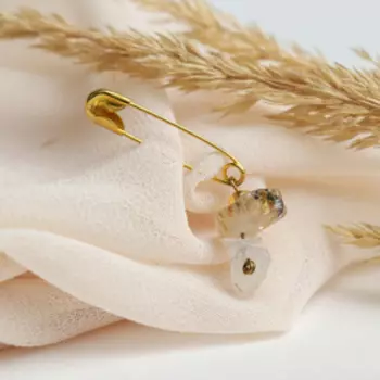 Булавка-оберег "Агат полосатый" (фас 10шт)