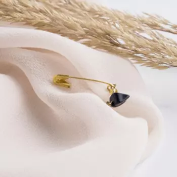 Булавка-оберег "Авантюрин синий" (фас 10шт)