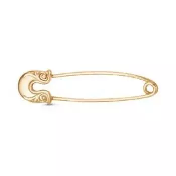 Булавка розовое золочение, 4см