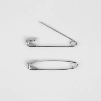 Булавки английские, 22 мм, 50 шт, цвет серебряный