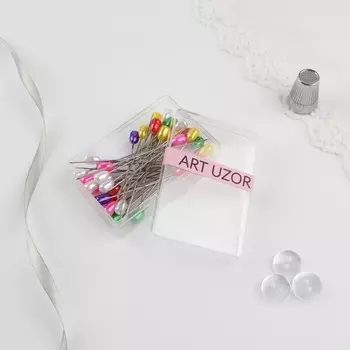 Булавки для квилтинга, 65 мм, 50 шт., разноцветные