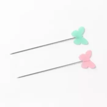 Булавки для квилтинга «Бабочки», 53 мм, 100 шт., разноцветные