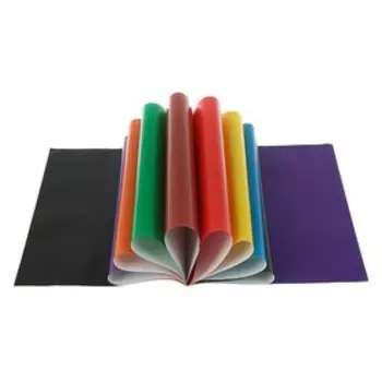 Бумага цветная А4, 16 листов, 8 цветов "Котенок и сердечки", односторонняя мелованная