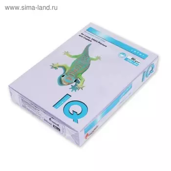 Бумага цветная А4 500 л, IQ COLOR, 80 г/м2, лиловый, LA12