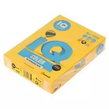 Бумага цветная А4 500 л, IQ COLOR, 80 г/м2, желтый, SY40