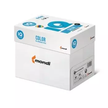 Бумага цветная А4 500 л, IQ COLOR Intensive, 80 г/м2, черная, В100