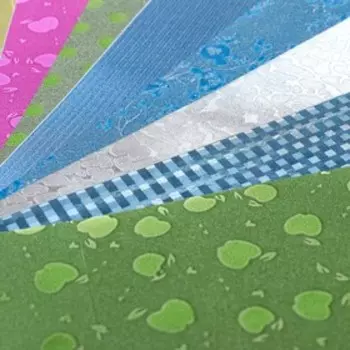 Бумага цветная самоклеящаяся А4, 10 листов, 6 цветов с рисунком, МИКС, 70 г/м3, 11 мкр