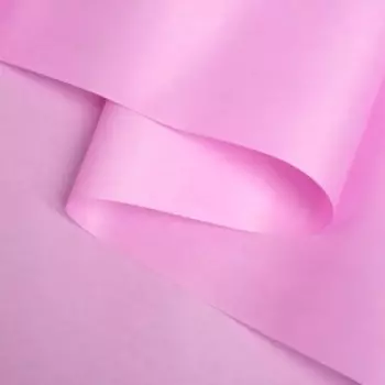 Бумага для декора и флористики, крафт, двусторонняя, светло-лиловая, розовая, однотонная, рулон 1шт., 0,5 х 10 м