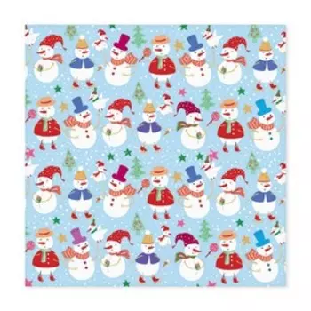 Бумага для скрапбукинга «Мистер Снеговик», 15,5 × 15,5 см