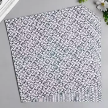 Бумага для скрапбукинга Смешные часы "Алиса" 30.5х30.5 см, 190 г/м2