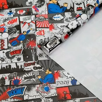 Бумага глянцевая "Комиксы", 50 х 70 см