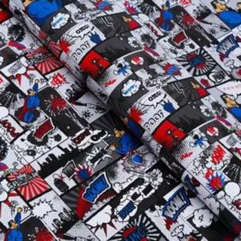 Бумага глянцевая "Комиксы" 50 х 70 см, 2 шт.