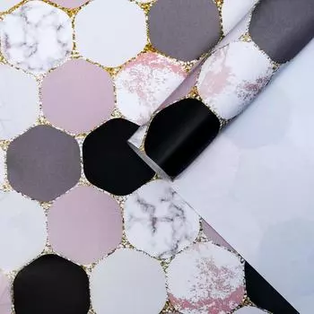 Бумага глянцевая "Кружочки" 50 х 70 см