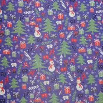 Бумага глянцевая, "Новогодние атрибуты", 50 х 70 см