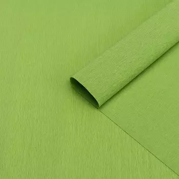 Бумага гофрированная 353 салатовая, 90г, 50 см х 1, 5 м