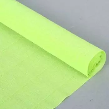 Бумага гофрированная, 558 "Салатовая", 0,5 х 2,5 м