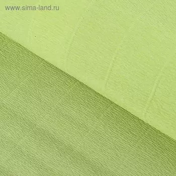 Бумага гофрированная, 966 "Прозрачно-зелёная", 50 см х 2,5 м