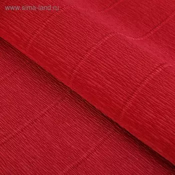 Бумага гофрированная, "Ржавый красный" 17А/6, 0,5 х 2.5 м