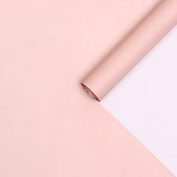 Бумага крафт, двусторонняя, белый-кофейный, 0,55 х 10 м