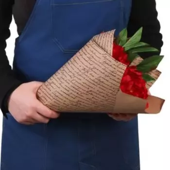 Бумага упаковочная крафт «Письма», 50 х 70 см