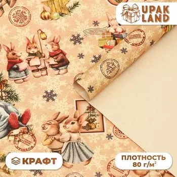 Бумага крафт упаковочная «Уютное настроение», 5070 см