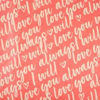 Бумага крафтовая I will always love you, 50 × 70 см