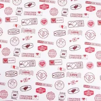 Бумага крафтовая Love, 70 × 100 см