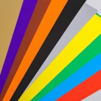 Бумага цветная самоклеящаяся, А4, 10 листов, 10 цветов, мелованная, односторонняя, в папке, 80 г/м, Тачки