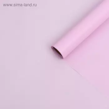 Бумага тишью водоотталкивающая, цвет светло-розовый, 58 см х 5 м 19 микрон