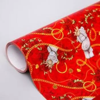 Бумага упаковочная глянцевая, 50 x 70 см