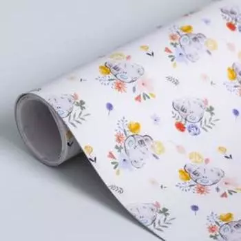 Бумага упаковочная глянцевая, 70 x 100 см