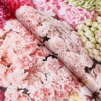 Бумага упаковочная глянцевая "Букет", 50 х 70 см