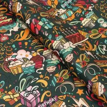 Бумага упаковочная глянцевая "Чаепитие", 70 х 100 см