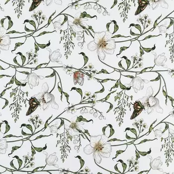 Бумага упаковочная глянцевая «Цветы», 60 х 90 см