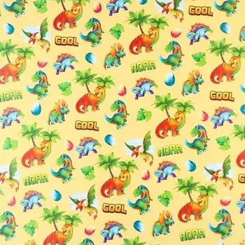 Бумага упаковочная глянцевая «Динозавры», 70 х 100 см
