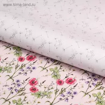 Бумага упаковочная глянцевая двусторонняя , 60х90 см, Феи,