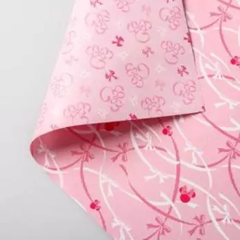 Бумага упаковочная глянцевая двусторонняя , Минни Маус, 60x90 см