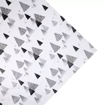 Бумага упаковочная глянцевая «Новогодний лес», 70 100 см