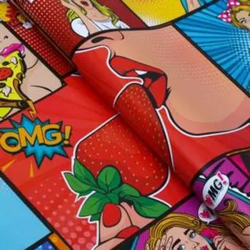 Бумага упаковочная глянцевая "Pop art", 50 х 70 см