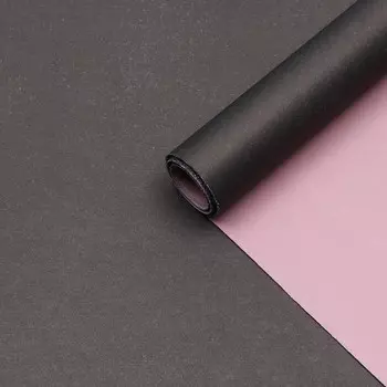 Бумага упаковочная крафт, чёрный-капучино 0.6810 м