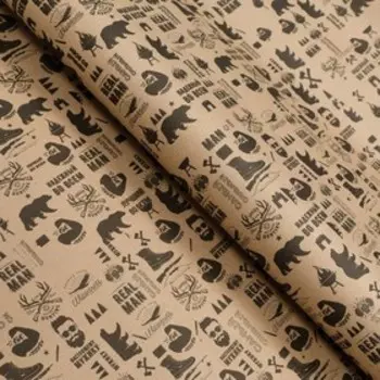 Бумага упаковочная крафт "Для него", 0,7 х 10 м, 70 г/м