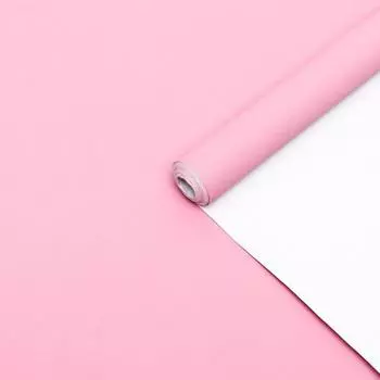 Бумага упаковочная крафт, двухсторонняя, белый-нежно розовый, 0.6 х 10 м, 70 гр/м
