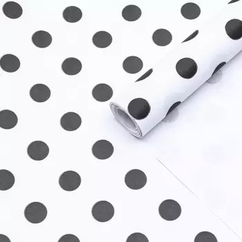 Бумага упаковочная крафт, горох, 0,68 х 10 м