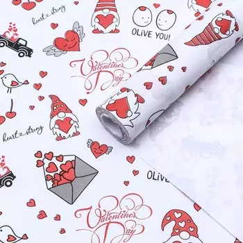 Бумага упаковочная крафт"OLIVE YOU" 70г/м2 0,55 х 10м